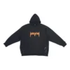 SBalenciaga Metallica Hoodie Oversized-Passform «Black Orange» 697879TMV891055