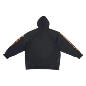 SBalenciaga Metallica Hoodie Oversized-Passform «Black Orange» 697879TMV891055