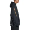 SBalenciaga Metallica Hoodie Oversized-Passform «Black Orange» 697879TMV891055