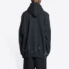 SBalenciaga Metallica Hoodie Oversized-Passform «Black Orange» 697879TMV891055