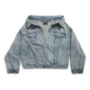 Schulterfreie Jacke «Hellblau» 786638TQW556379