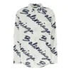 Scribble-Logo-Kurzarm-Minimal-Shirt «White Navy» 681812TOLE99167