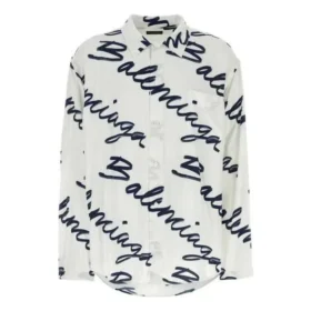 Scribble-Logo-Kurzarm-Minimal-Shirt «White Navy» 681812TOLE99167