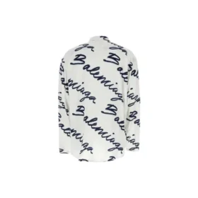 Scribble-Logo-Kurzarm-Minimal-Shirt «White Navy» 681812TOLE99167