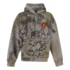 Scribbled Hoodie in mittlerer Passform «Grey» 744457TOVA81300