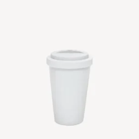 Seoul-Kaffeetasse in Weiss/Schwarz