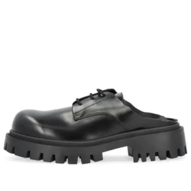 Sergent 20 mm Pantoletten «Glattes Kalbsleder Schwarz» 701392WBD401000