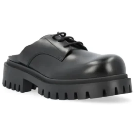 Sergent 20 mm Pantoletten «Glattes Kalbsleder Schwarz» 701392WBD401000