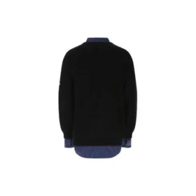 Shirt-Detail: Lagenpullover «Schwarz» 675268T32151000