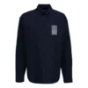 Shirt mit Barcode-Logo «Navy» 662982TKM028065