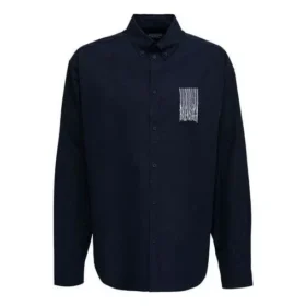 Shirt mit Barcode-Logo «Navy» 662982TKM028065
