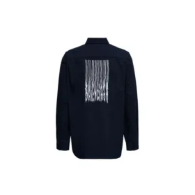Shirt mit Barcode-Logo «Navy» 662982TKM028065