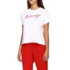 Short-Sleeve-Shirt mit Signature-Alphabet-Logo, weiss 583217TFV639783