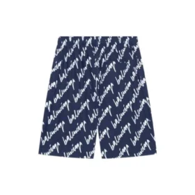 Shorts mit durchgehendem Scribble-Print «Indigo» 672410TLLJ48502