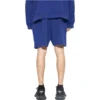 Shorts mit Logo-Print «Indigo Dirty White» 676137TNVB64388