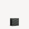 Signature-Brieftasche für Herren, quadratisch gefaltet, aus beschichtetem BB Monogram-Canvas in Schwarz/Grau