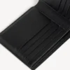 Signature-Brieftasche für Herren, quadratisch gefaltet, aus beschichtetem BB Monogram-Canvas in Schwarz/Grau