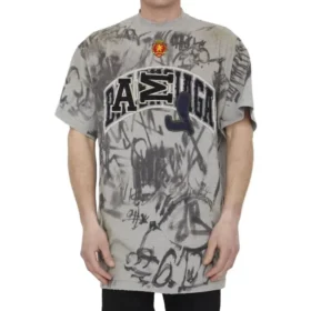 Skater-Graffiti-T-Shirt «Heather Grey» 739028TOVA71300