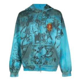 Skater-Hoodie mit Reissverschluss, Medium-Fit «Blue Sky» 744457TOVA84900