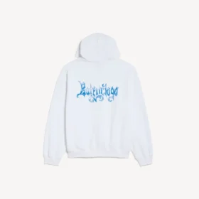 Sketchy-Hoodie mit Reissverschluss für Damen in Weiss