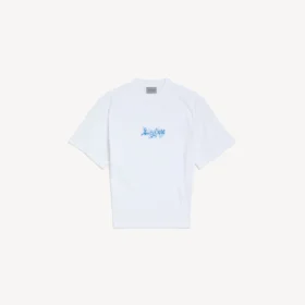 Sketchy Kurzarm-Top für Damen in Weiss