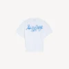 Sketchy Kurzarm-Top für Damen in Weiss Sketchy Kurzarm-Top für Damen in Weiss