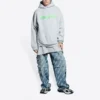 Slime Hoodie Wide Fit «Grey Green» 674986TLVF21203