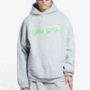 Slime Hoodie Wide Fit «Grey Green» 674986TLVF21203