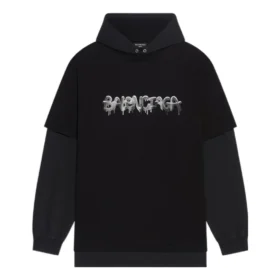 Slime Langarm-Hoodie mit Kapuze «Schwarz» 681029TLVF11069