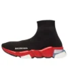 Speed 1.0 Sneaker «Schwarz-Rot mit transparenter Sohle, Weiss» 607544W05GH1038