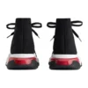 Speed 1.0 Sneaker «Schwarz-Weiss mit roter transparenter Sohle» 617217W05GG1014