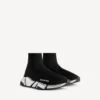 Speed 2.0 Recycled-Knit-Sneaker für Damen in Schwarz/Silber Speed 2.0 Recycled-Knit-Sneaker für Damen in Schwarz/Silber