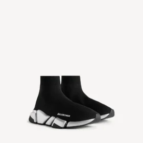 Speed 2.0 Recycled-Knit-Sneaker für Damen in Schwarz/Silber