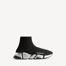Speed 2.0 Recycled-Knit-Sneaker für Damen in Schwarz/Silber
