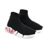 Speed 2.0 Sneaker «Black Knit with Red Graffiti» 617239W2DD41096