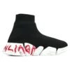 Speed 2.0 Sneaker «Black Knit with Red Graffiti» 617239W2DD41096