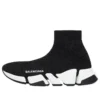 Speed 2.0 Sneaker «Schwarz, glänzender Strick mit weisser Sohle» 636833W2DC11091