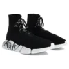 Speed 2.0 Sneaker «Schwarzer recycelter Strick und weisse Sohle» 617258W2DD41091