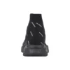 Speed 2.0 Sneaker «Schwarzer Strick mit weissem Allover-Logo» 617239W2DBO1090