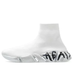Speed 2.0 Sneaker «Weisser Strick mit schwarzem Graffiti» 617239W2DD42091