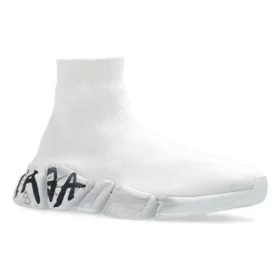 Speed 2.0 Sneaker «Weisser Strick mit schwarzem Graffiti» 617239W2DD42091