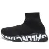 Speed Graffiti Sneaker «Schwarz gestrickt, weisse Graffiti-Sohle» 605942W2DB71006