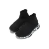 Speed Graffiti Sneaker «Schwarz gestrickt, weisse Graffiti-Sohle» 605942W2DB71006