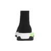 Speed Graffiti Sneaker «Schwarzer Strick mit neongrüner Graffiti-Sohle» 605972W05GY1935