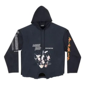 Speed Hunters Upside Down Hoodie Oversized «Black Faded» 698156TMVD11000