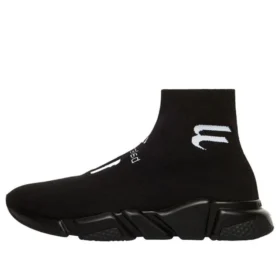 Speed Lt Fussball-Sponsorenlogo-Sneaker «Black Knit» 645734W2DBU1090