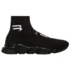 Speed Lt Fussball-Sponsorenlogo-Sneaker «Black Knit» 645734W2DBU1090