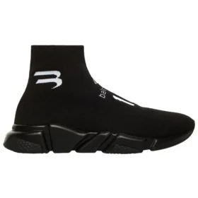 Speed Lt Fussball-Sponsorenlogo-Sneaker «Black Knit» 645734W2DBU1090