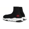Speed Sneaker «Schwarzer Strick mit rotem BB-Logo» 514218W05G01000