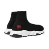 Speed Sneaker «Schwarzer Strick mit rotem BB-Logo» 514218W05G01000